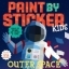 Buchcover und Innenansicht für das Buch: Paint by Sticker Kids: Outer Space