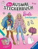 Buchcover und Innenansicht für das Buch: Mein Ausmalstickerbuch Barbie - Anziehpuppen
