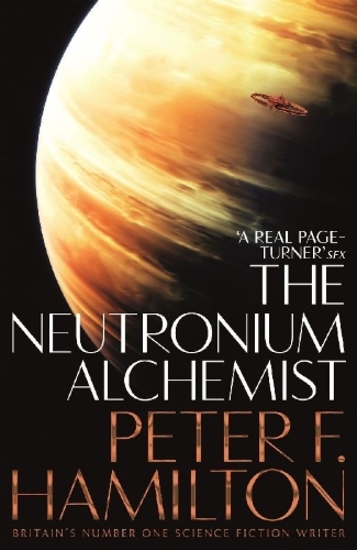 Buchcover und Innenansicht für das Buch: The Neutronium Alchemist