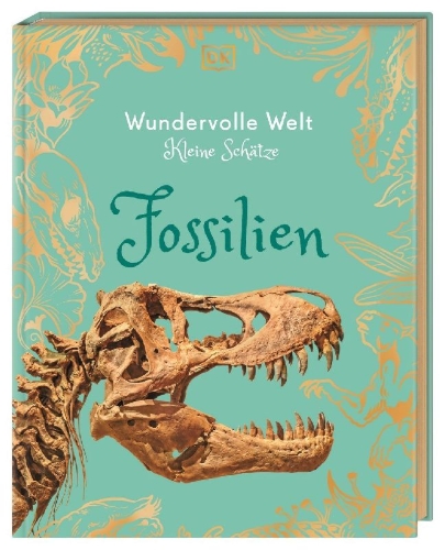 Buchcover und Innenansicht für das Buch: Wundervolle Welt - Kleine Schätze. Fossilien