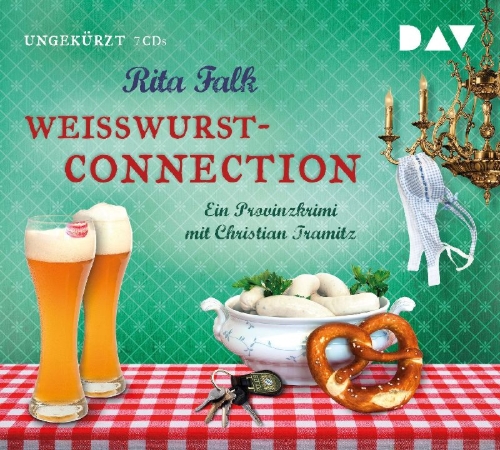 Buchcover und Innenansicht für das Buch: Weißwurstconnection. Der 8. Fall für den Eberhofer. Ein Provinzkrimi