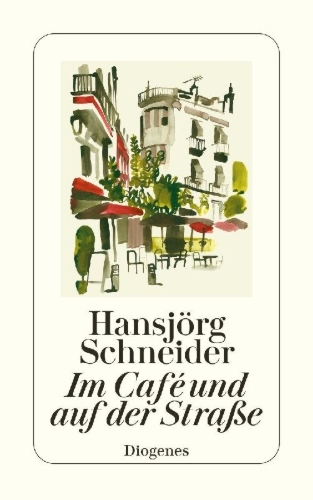 Buchcover und Innenansicht für das Buch: Im Café und auf der Straße