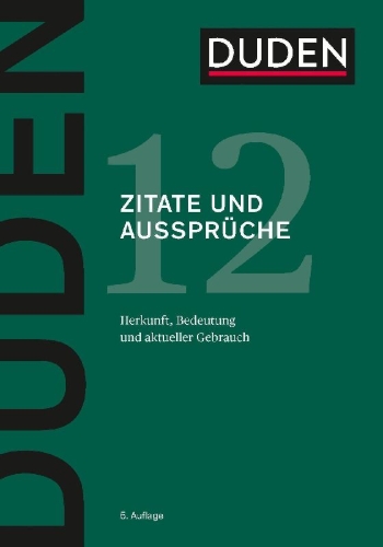 Buchcover und Innenansicht für das Buch: Duden - Zitate und Aussprüche