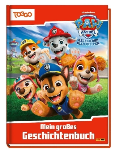 Buchcover und Innenansicht für das Buch: PAW Patrol: Mein großes Geschichtenbuch