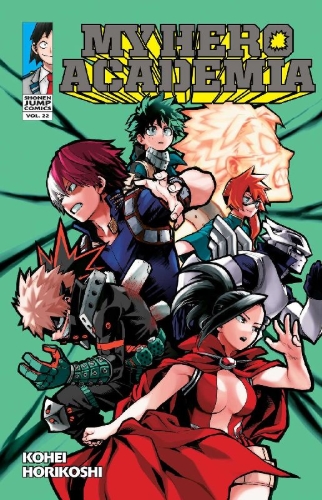 Buchcover und Innenansicht für das Buch: My Hero Academia, Vol. 22
