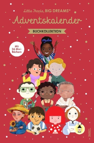Buchcover und Innenansicht für das Buch: Little People, Big Dreams: Advent Calendar (2nd edition)