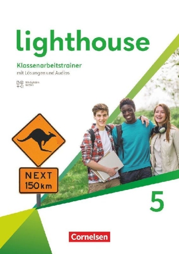 Buchcover und Innenansicht für das Buch: Lighthouse Band 5: 9. Schuljahr - General Edition - Klassenarbeitstrainer - Mit Audios, Erklärfilmen und Lösungen