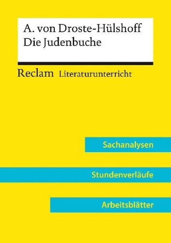 Buchcover und Innenansicht für das Buch: Annette von Droste-Hülshoff: Die Judenbuche (Lehrerband)