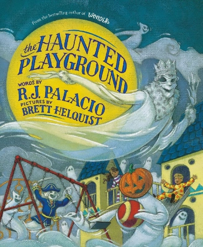 Buchcover und Innenansicht für das Buch: The Haunted Playground