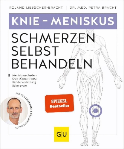 Buchcover und Innenansicht für das Buch: Knie - Meniskusschmerzen selbst behandeln