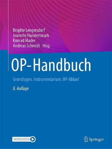 Buchcover und Innenansicht für das Buch: OP-Handbuch