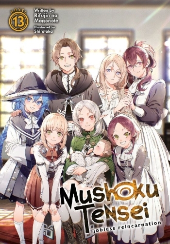 Buchcover und Innenansicht für das Buch: Mushoku Tensei: Jobless Reincarnation (Light Novel) Vol. 13