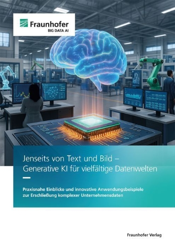 Buchcover und Innenansicht für das Buch: Jenseits von Text und Bild - Generative KI für vielfältige Datenwelten