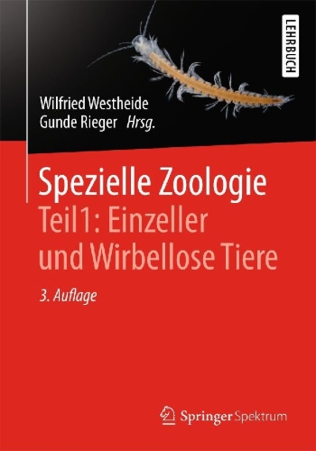 Buchcover und Innenansicht für das Buch: Spezielle Zoologie. Teil 1: Einzeller und Wirbellose Tiere