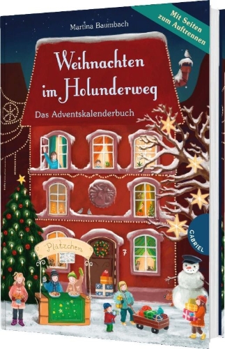 Buchcover und Innenansicht für das Buch: Weihnachten im Holunderweg