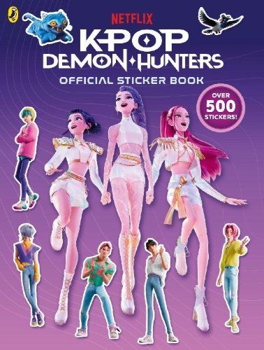 Buchcover und Innenansicht für das Buch: KPop Demon Hunters: Official Sticker Book