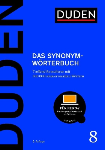 Buchcover und Innenansicht für das Buch: Duden - Das Synonymwörterbuch