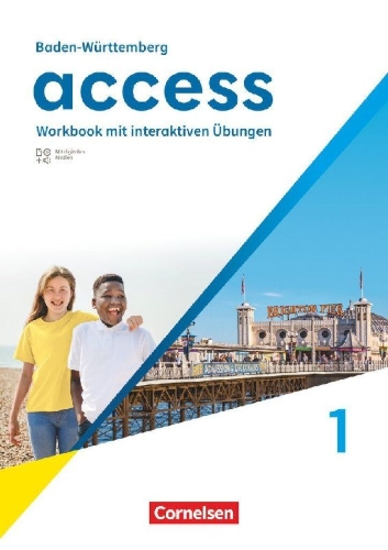 Buchcover und Innenansicht für das Buch: Access Band 1: 5. Schuljahr - Baden-Württemberg - Ausgabe 2025 - Workbook mit interaktiven Übungen -