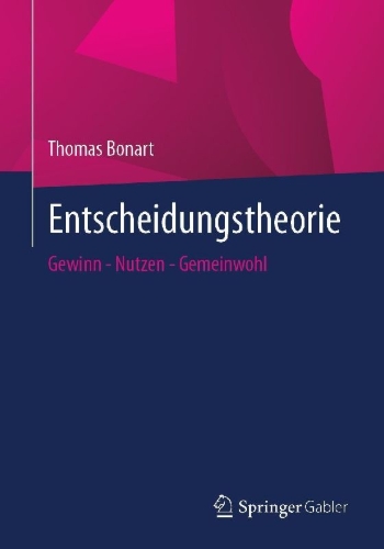 Buchcover und Innenansicht für das Buch: Entscheidungstheorie