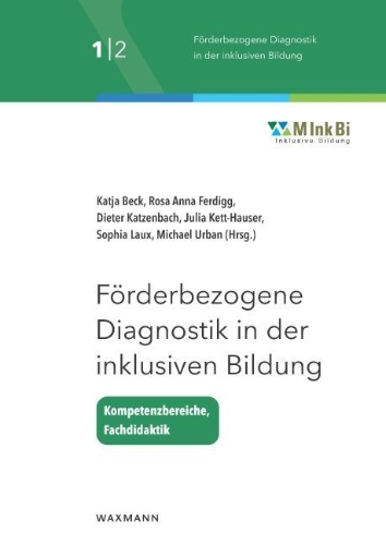 Buchcover und Innenansicht für das Buch: Förderbezogene Diagnostik in der inklusiven Bildung