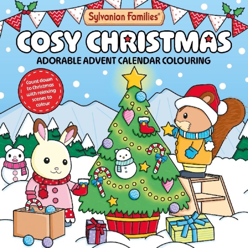 Buchcover und Innenansicht für das Buch: Sylvanian Families Cosy Christmas