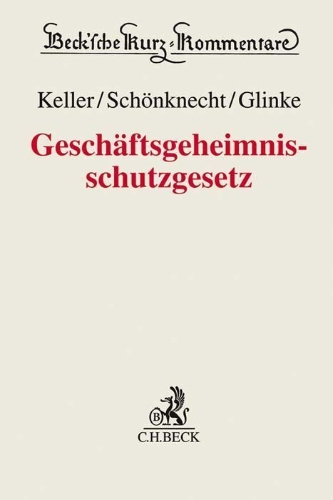 Buchcover und Innenansicht für das Buch: Geschäftsgeheimnisschutzgesetz