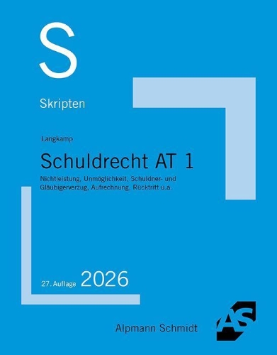 Buchcover und Innenansicht für das Buch: Skript Schuldrecht AT 1