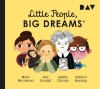 Buchcover und Innenansicht für das Buch: Little People, Big Dreams® - Teil 1: Maria Montessori, Jane Goodall, Agatha Christie, Stephen Hawking