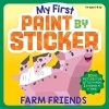 Buchcover und Innenansicht für das Buch: My First Paint by Sticker: Farm Friends