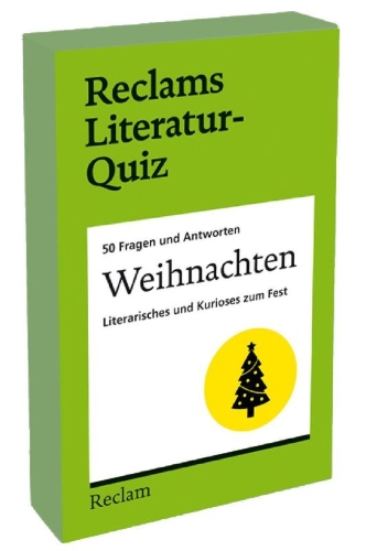 Buchcover und Innenansicht für das Buch: Weihnachten. Literarisches und Kurioses zum Fest. 50 Fragen und Antworten für Büchermenschen