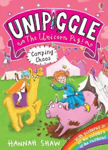 Buchcover und Innenansicht für das Buch: Unipiggle: Camping Chaos