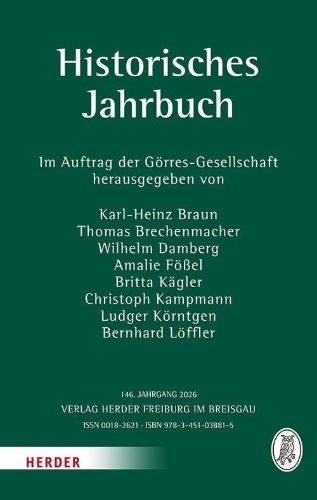 Buchcover und Innenansicht für das Buch: Historisches Jahrbuch 146