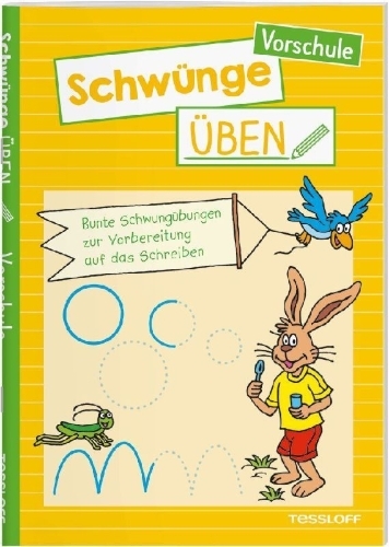 Buchcover und Innenansicht für das Buch: Schwünge üben. Vorschule