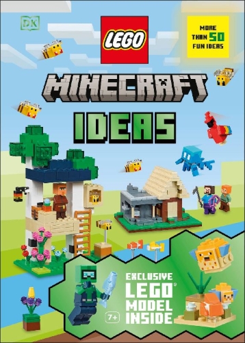 Buchcover und Innenansicht für das Buch: LEGO Minecraft Ideas