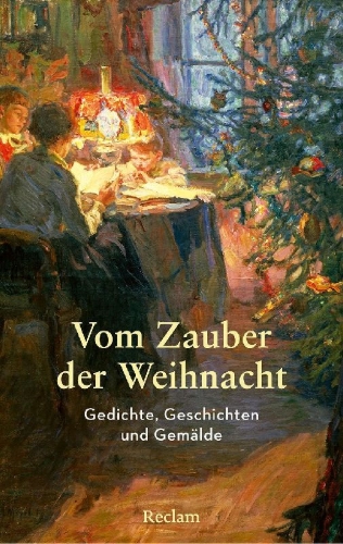 Buchcover und Innenansicht für das Buch: Vom Zauber der Weihnacht. Gedichte, Geschichten und Gemälde zum Innehalten