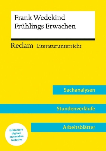 Buchcover und Innenansicht für das Buch: Frank Wedekind: Frühlings Erwachen