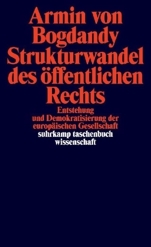 Buchcover und Innenansicht für das Buch: Strukturwandel des öffentlichen Rechts