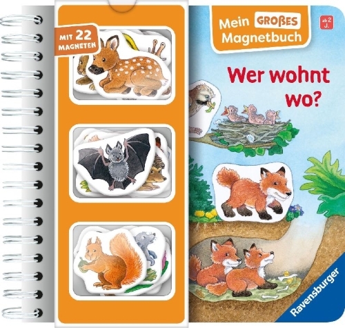 Buchcover und Innenansicht für das Buch: Wer wohnt wo?