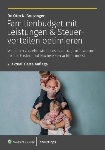 Buchcover und Innenansicht für das Buch: Familienbudget mit Leistungen & Steuervorteilen optimieren