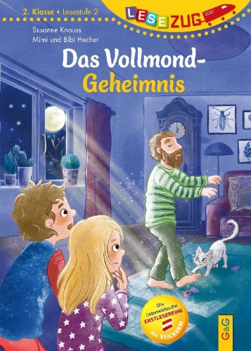 Buchcover und Innenansicht für das Buch: LESEZUG/2. Klasse - Lesestufe 2: Das Vollmond-Geheimnis