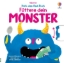 Buchcover und Innenansicht für das Buch: Dreh-das-Rad-Buch: Füttere dein Monster