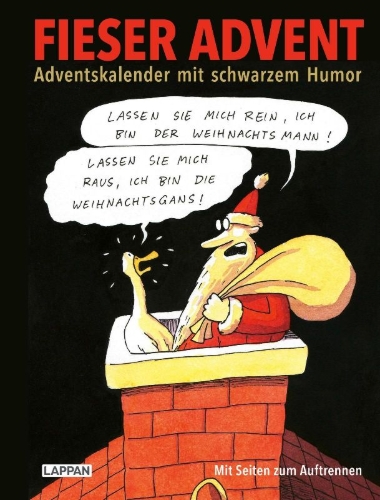 Buchcover und Innenansicht für das Buch: Fieser Advent
