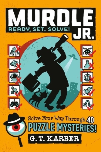 Buchcover und Innenansicht für das Buch: Murdle Jr.: Ready, Set, Solve!