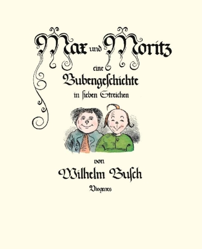 Buchcover und Innenansicht für das Buch: Max und Moritz