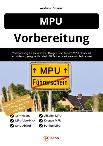 Buchcover und Innenansicht für das Buch: MPU Vorbereitung