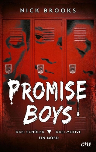Buchcover und Innenansicht für das Buch: Promise Boys - Drei Schüler. Drei Motive. Ein Mord.