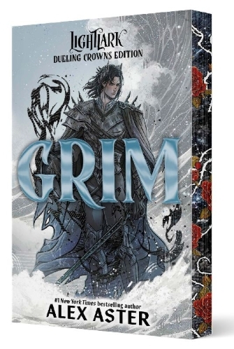 Buchcover und Innenansicht für das Buch: Grim: Dueling Crowns Edition (A Lightlark Saga Deluxe Companion Book)