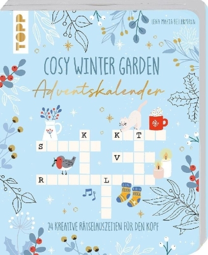 Buchcover und Innenansicht für das Buch: Cosy Winter Garden Adventskalender