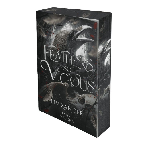 Buchcover und Innenansicht für das Buch: Feathers so Vicious: A Dark Fantasy Romance