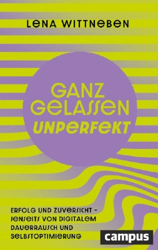 Buchcover und Innenansicht für das Buch: Ganz gelassen unperfekt